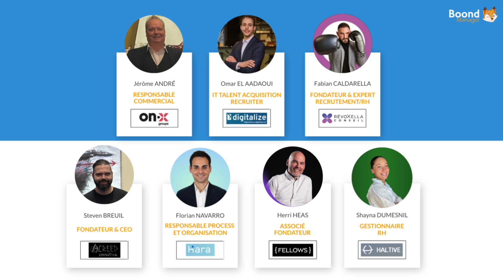 Les participants de la 6ème table ronde clients de BoondManager