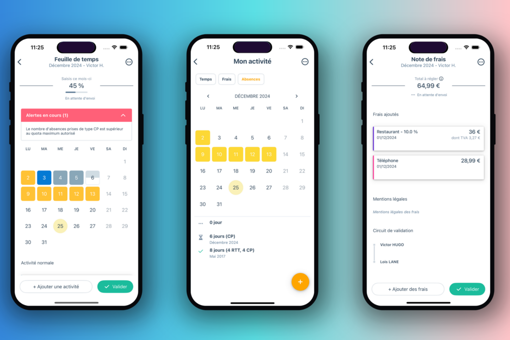 Application BoondManager pour saisir les temps, frais et absences 
