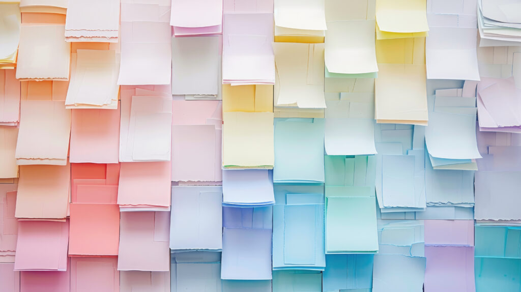 Les post-it, un indispensable lors de vos hackathons internes.