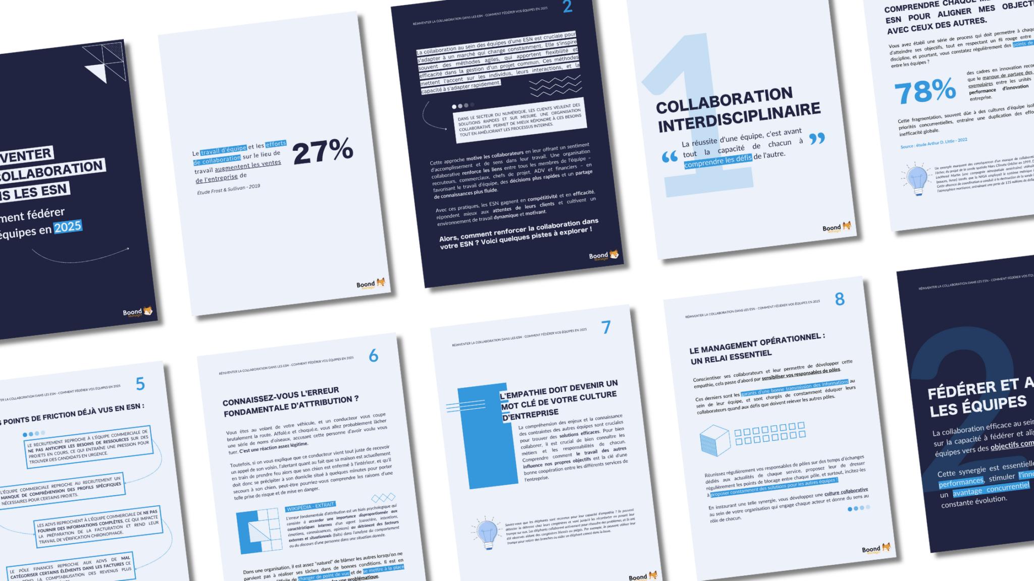 Aperçu du contenu du livre blanc Réinventer la collaboration dans les ESN