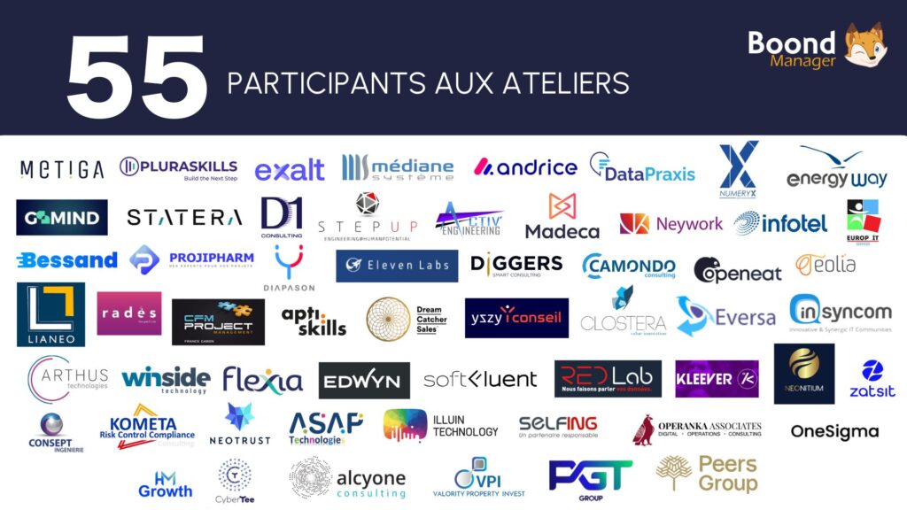 55 participants aux workshops de l'ESN Connect #2 de Boond